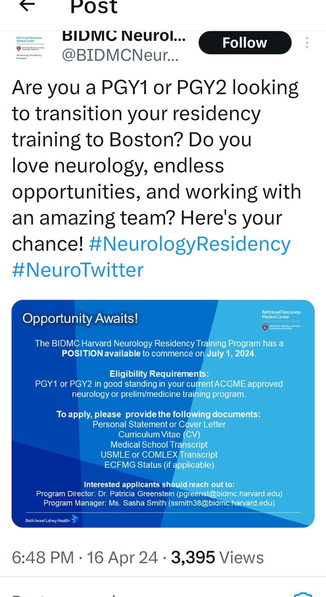🗣️Residency Opportunity: Neurology PGY-1 and PGY-2. Apply below!!
#Neurology #NeuroTwitter #soap2024 #unmatched2024 #scramble2024 #img #ms4 #ecfmg #MedTwitter #pgy1 #pgy2 #match2024 #match2025