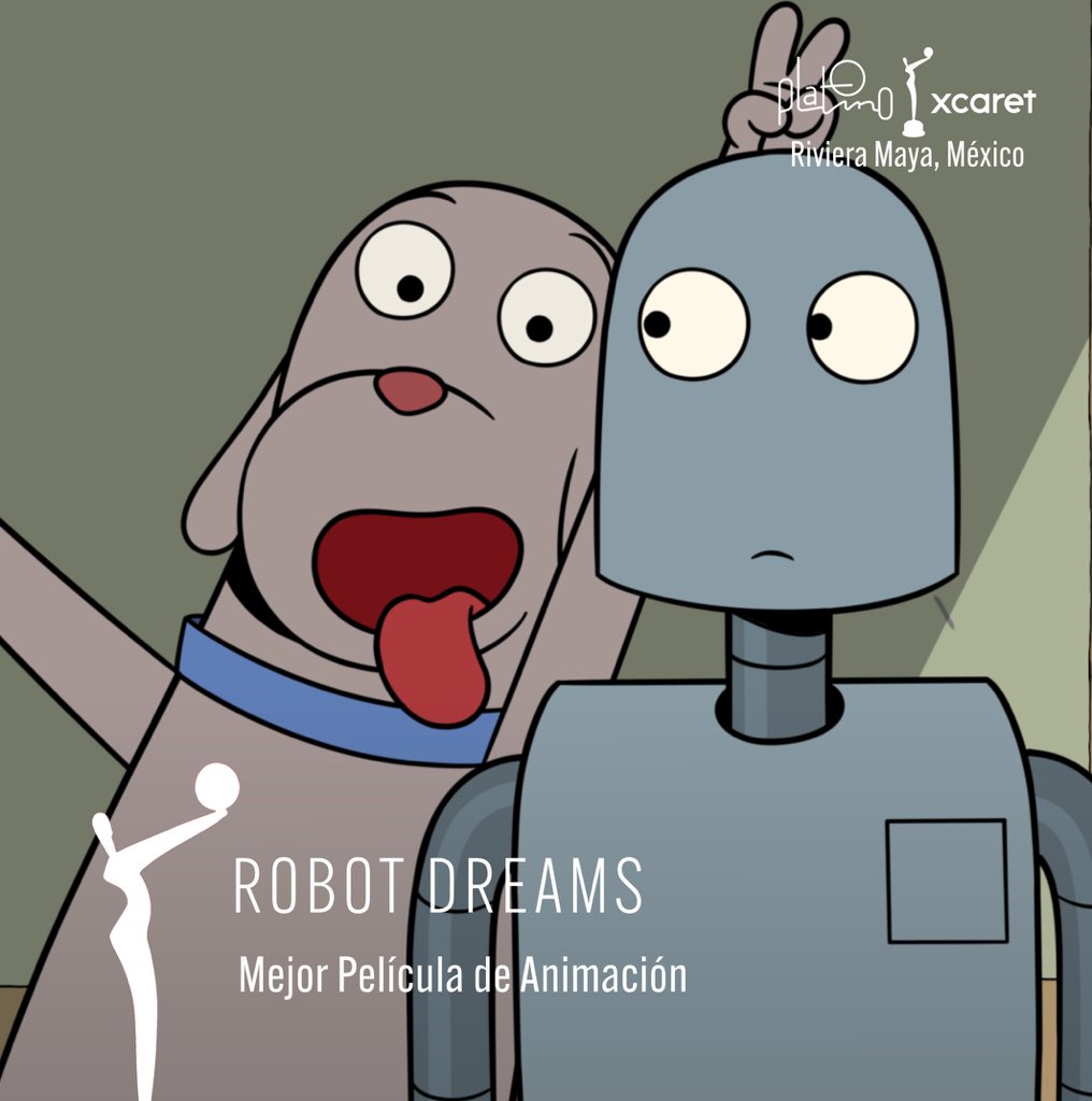 El Premio a la Mejor Película de Animación es para… Robot dreams 🇪🇸 #PlatinoXcaret #RivieraMaya @rivieramayamx @GoCaribeMex