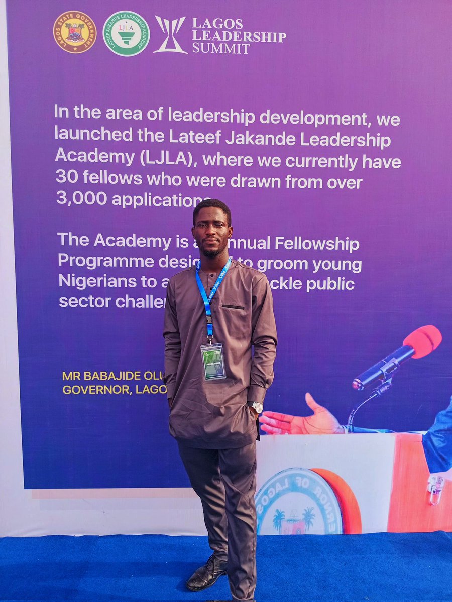 FavourAileru's tweet photo. "Grateful for the chance to attend the Lagos Leadership Summit by @LJLAcademy on April 17th. Huge thanks to @followlasg for providing aspiring leaders like me the opportunity to learn from seasoned leaders #LLSUMMIT2024" https://t.co/JYiMPbpDOn