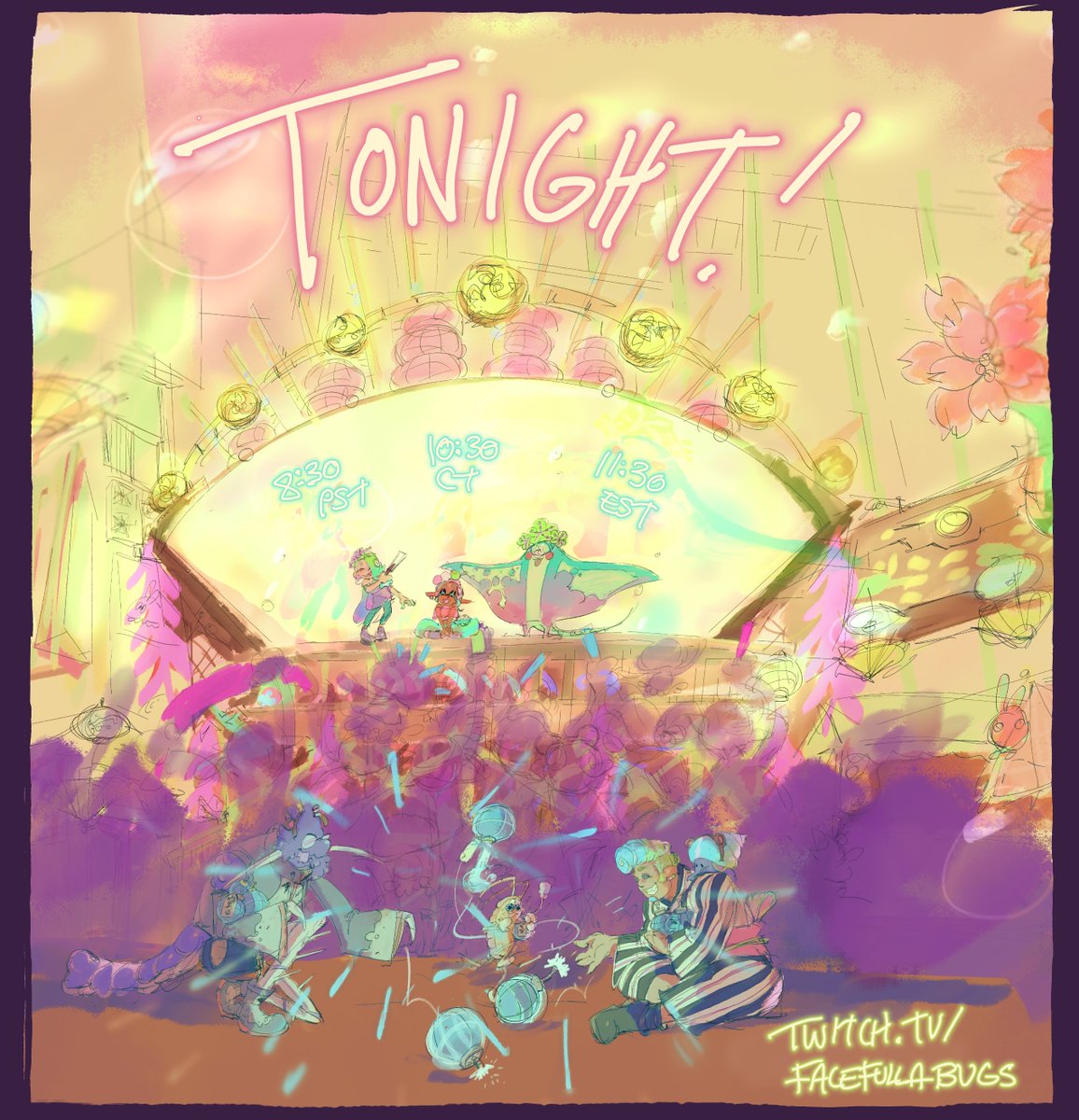 TONIGHT! It's time to declare who's the fuzziest of the fair and beat the rising heat by fighting in the ink while deciding the best in tonight SPLATFEST! We're hitting the streets as the team to beat- with special guest stars of Jake and Snail. 8:30 PST, 10:30 CT, 11:30 PST