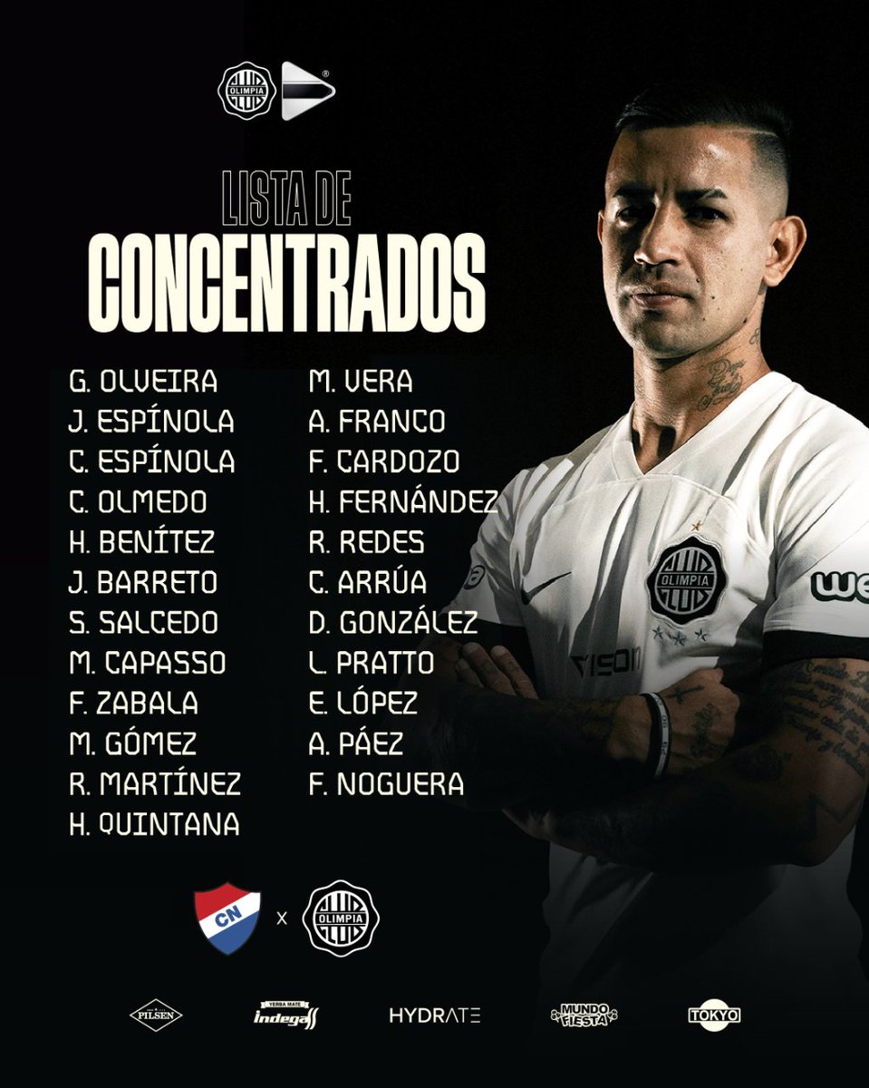 OLIMPIA

Nómina de concentrados para el juego ante Nacional #LaFutboleraPy ⚽️👑