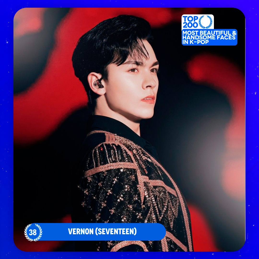 TOP100KPOP's tweet photo. TOP 200 – Most Beautiful/Handsome Faces in K-POP

#38 VERNON (#SEVENTEEN)

Congratulations! 🎉 https://t.co/1SaVRBoJVG