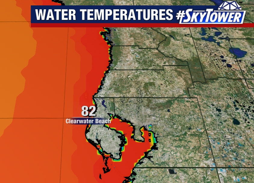 #Clearwater Beach water temp now up to 82°. The 'coldest' it reached this winter was 61°. #Florida