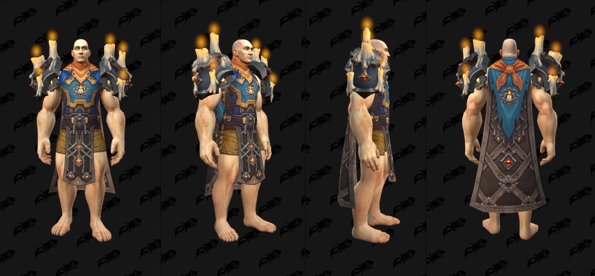 We've also datamined some renown rewards for #Thewarwithin! Below are some pieces from the Councilmember, Arathi, Nerubian, and Assembled renown sets! #warcraft #WarWithin wowhead.com/news/fancy-cos…