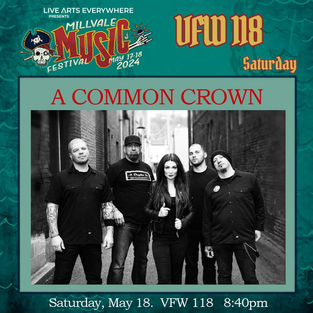 A Common Crown will be playing the Millvale Music festival next month, Saturday May 18th!! Super stoked to be a part.