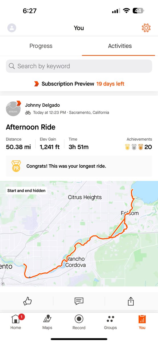 johnnyofmula's tweet photo. Smoked a jernt and slid to Folsom lake today. Happy pot smoking day. 🚴🏽💨 https://t.co/3AuQhtsRIE