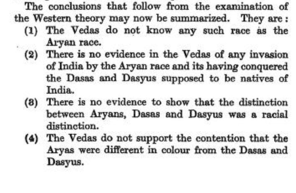 It is interesting that BR Ambedkar very strongly rejected Aryan invasion theory. He not only condemned western scholars but asserted that original homeland of Aryas was infact India. In other words he declared Aryas “mool nivasi”…Irony! Some excerpts from his famous work…