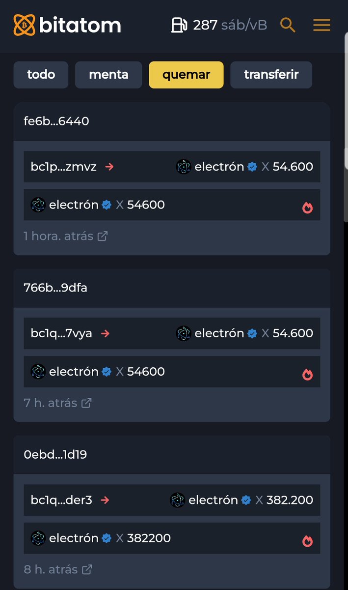 kapealo's tweet photo. Sigue la quema 491.400 Electron quemados hasta el momento 🔥🔥
@Electron_ARC20 #electronarmy #electronarc20 #electron #arc20 https://t.co/Pa3pxG1Sji