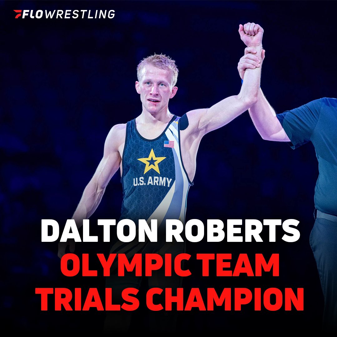 Dalton Roberts is an Olympic Trials champion. He defeats Ildar Hafizov in match three to win the Greco-Roman 60-kilogram series. Roberts will compete May 9-10 in Istanbul at the World Olympic Games Qualifier in attempt to secure his spot in the 2024 Olympics.