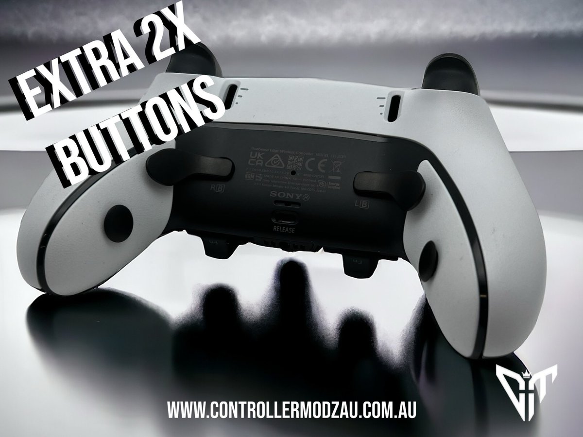 AuModz's tweet photo. If your wanting two extra pro buttons hit us up, we also do smart trigger and bumpers and digital action buttons. #procontroller #customising #tech #customcontroller #oce https://t.co/PRJlv2mwIf