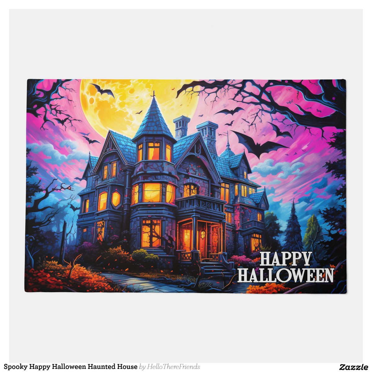 Spooky Happy Halloween Haunted House Doormat→zazzle.com/z/ovud5x9k?rf=…

#WelcomeMat #WelcomeDoormat #HappyHalloween #Halloween2024 #TrickOrTreat #HauntedHouse #HomeDecor #HolidayDecor #Zazzle