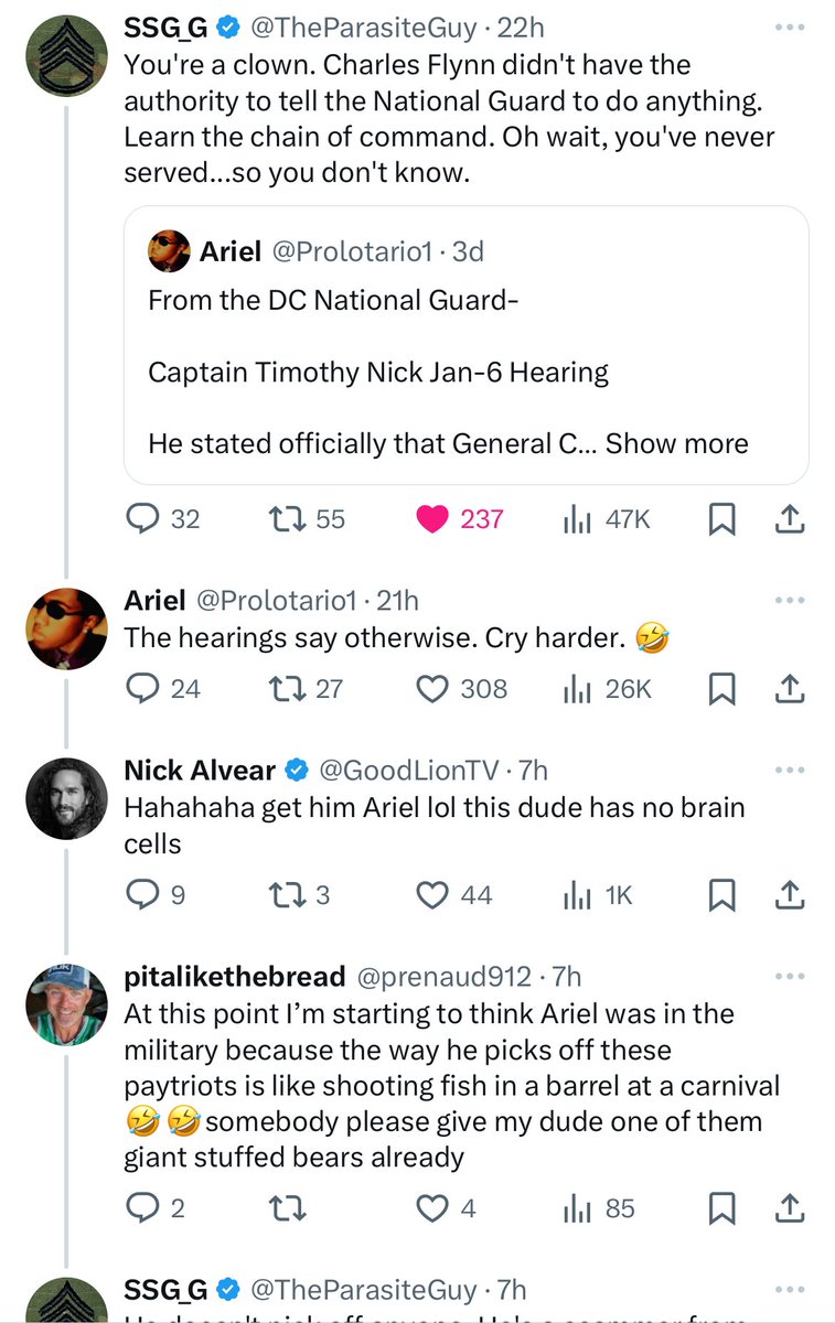 PaulaCBlades17's tweet photo. @KAGdrogo @TheParasiteGuy @QuedBri @prenaud912 @GoodLionTV @Prolotario1 @ROYALMRBADNEWS I am always highly amused watching these people expose themselves.
#InItTogether #LarpWars
https://t.co/8ZX523qyih https://t.co/ayN5HyZ6ME