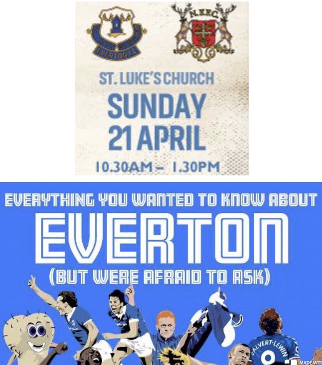 Signed copies of Everything You Wanted to Know About Everton (But Were Afraid to Ask) are available to buy at the @EvertonHeritage stand before the match today