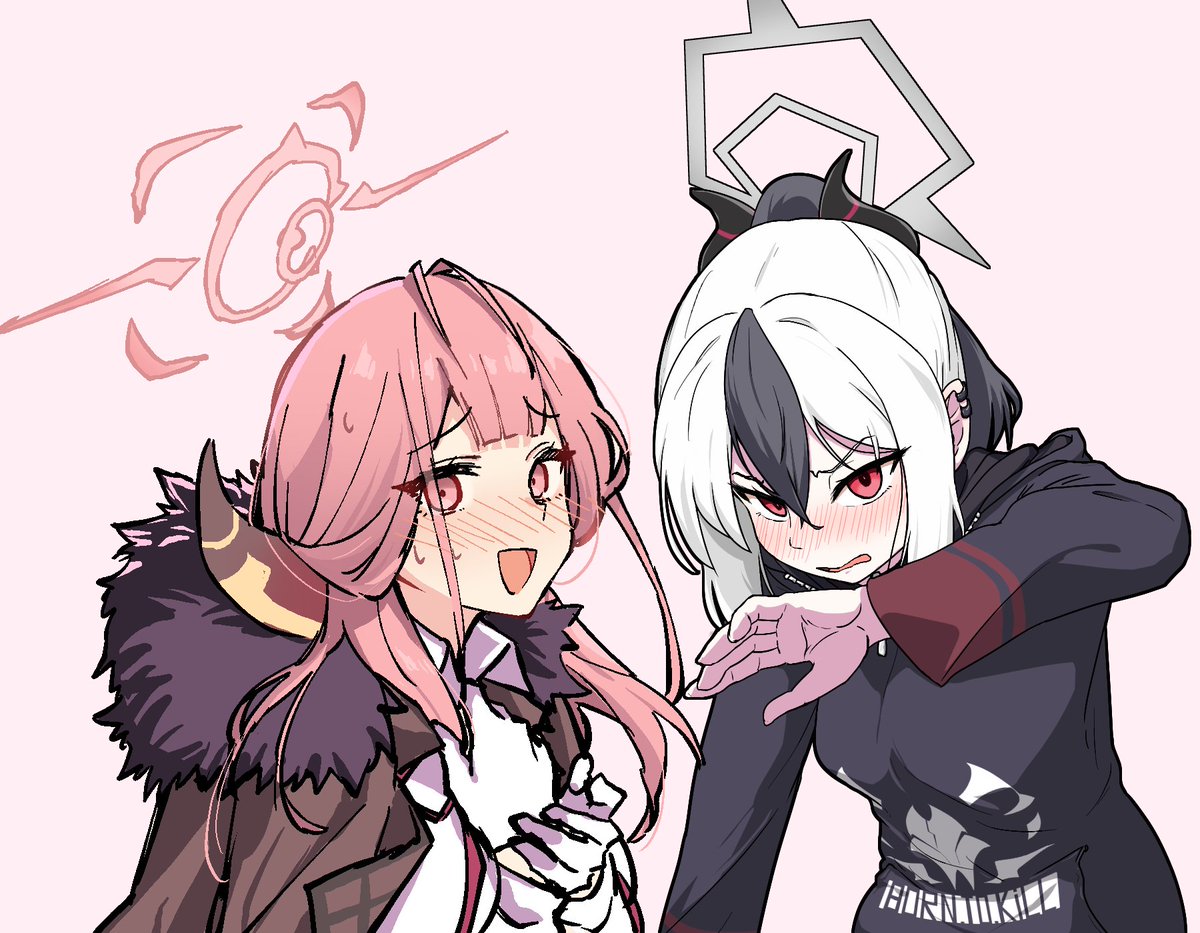 skyberryito's tweet photo. サクカの元絵カラー版です
#ブルアカ　#アル　#陸八魔アル　#鬼方カヨコ 　#カヨコ https://t.co/mFuEnBB7VW
