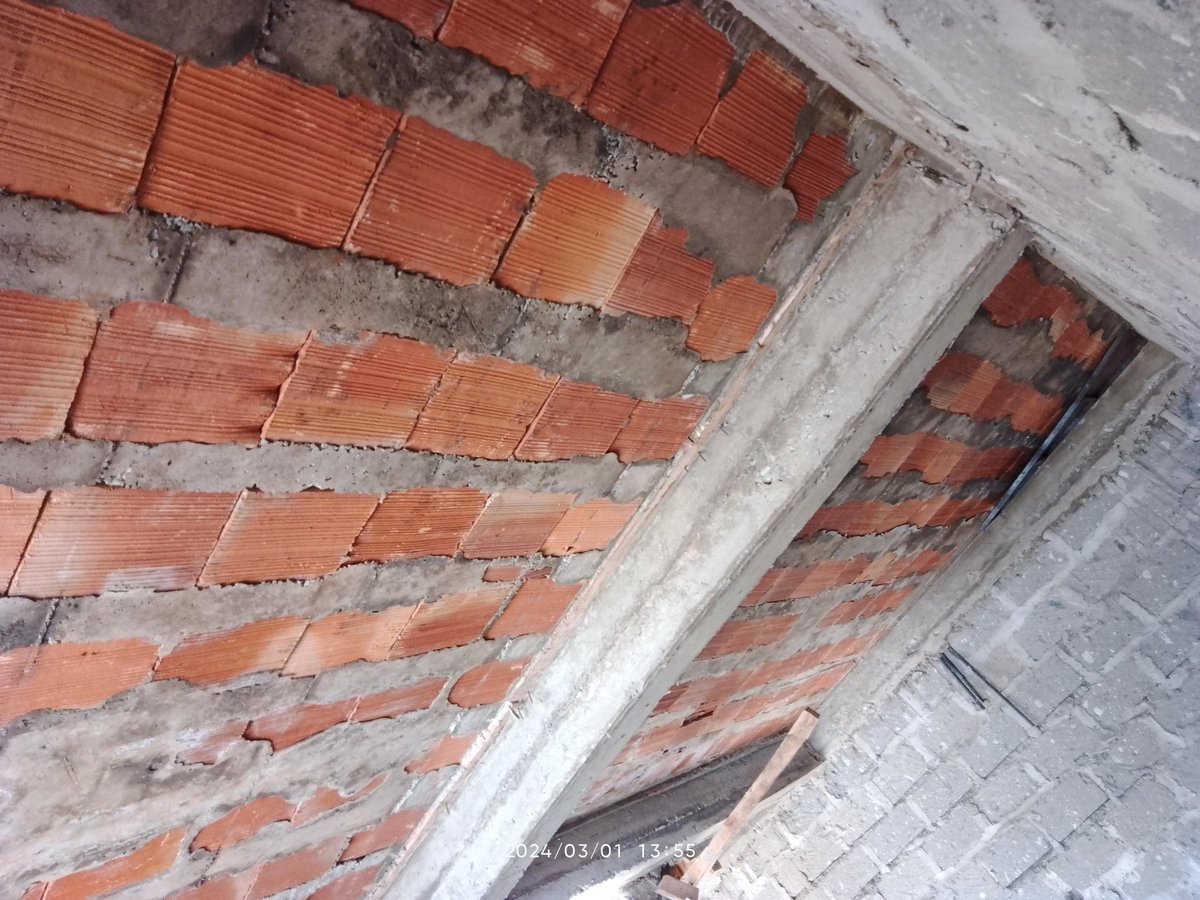 Considering placement of hollow brick in shutter is good idea helps to minimize steel work and is easy to install and still minize the concrete #trysomethingnew
                   #cow