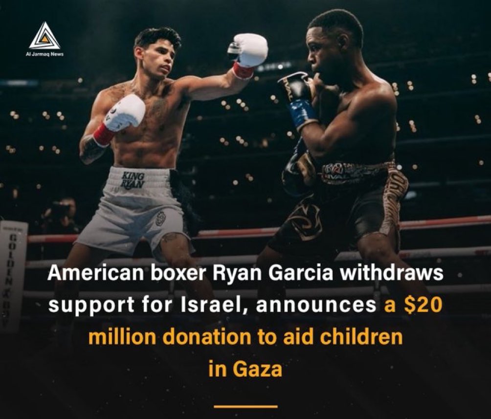 DrLoupis's tweet photo. Well done @RyanGarcia 🇵🇸 https://t.co/6VTHRwJOlo