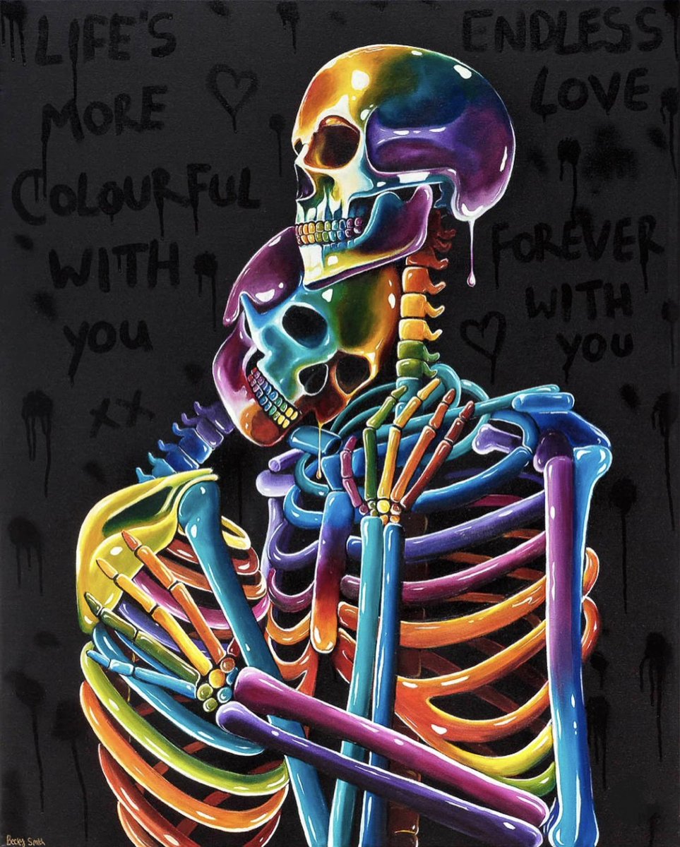 Life's More Colourful With You #Art by Becky Smith