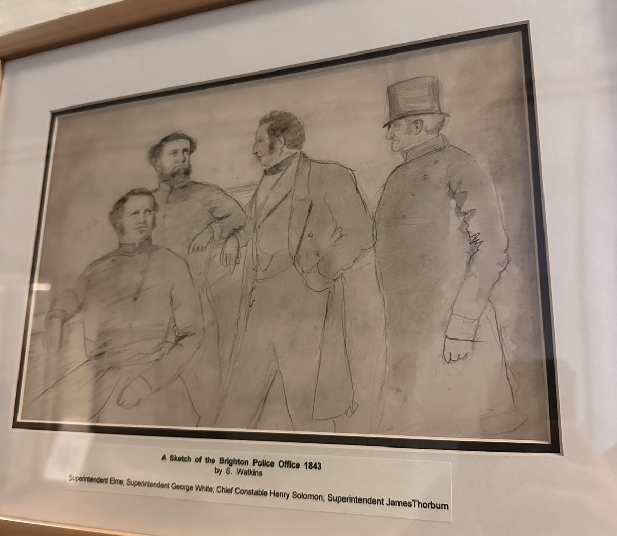 OPCMuseum's tweet photo. Happy Sunday 🙌🏽 Here’s a brilliant sketch of the Brighton Police Officer by S Watkins in 1843 ✍🏼

#display #exhibit #brighton #museum #brightonandhove #brightonmuseum #sussexpolice #ukmuseum #museumcollection https://t.co/HCBmPHdBFA