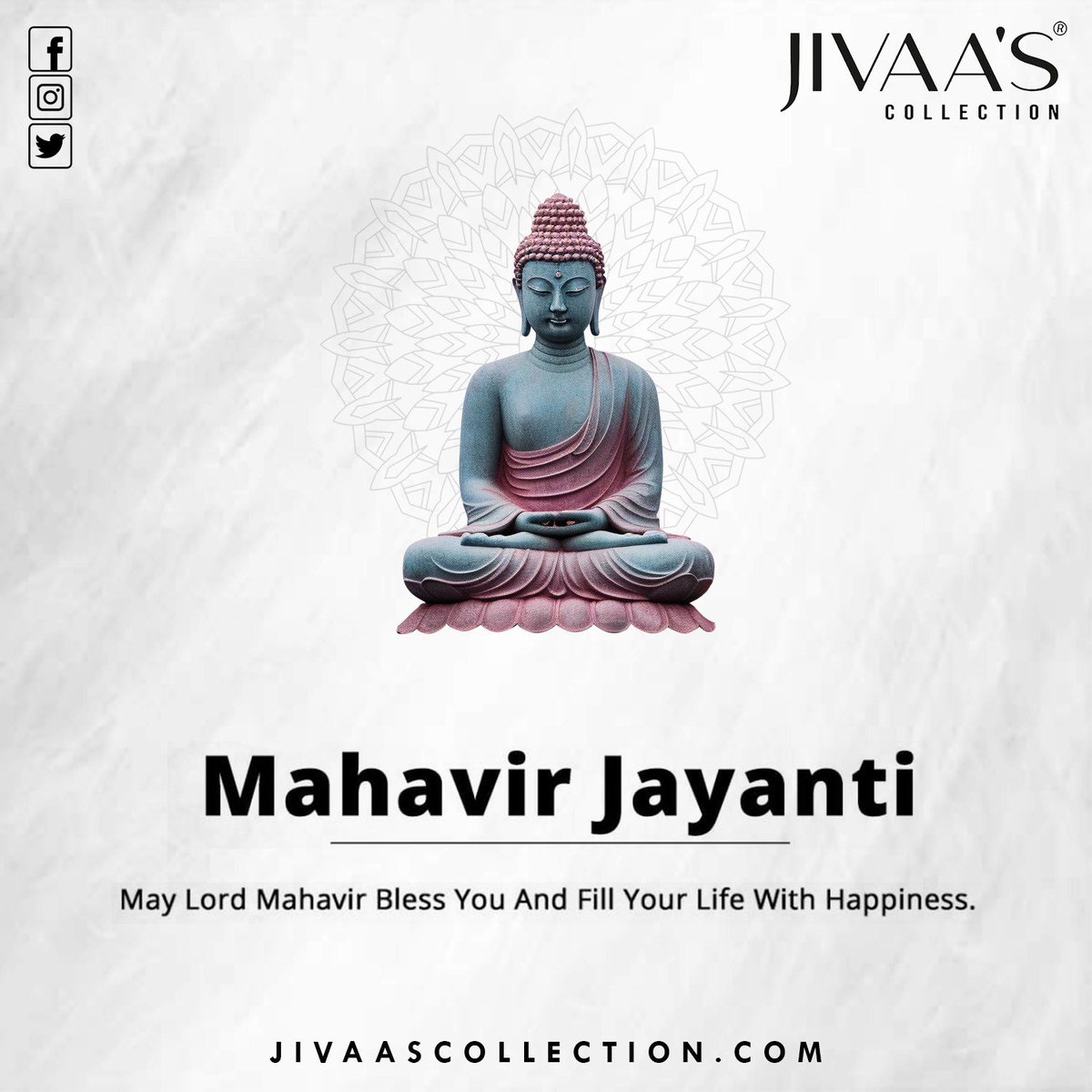 May Lord Mahavir Bless You And Fill Your Life With Happiness. Happy Mahavir Jayanti✨ #jivaas #JivaasCollection #instajewellery #indianjewellery #bollywoodfashion #customisejewellery #weddingjewellery #silverjewellery #rajkotjewellery #rajkot_diaries #statementjewelry