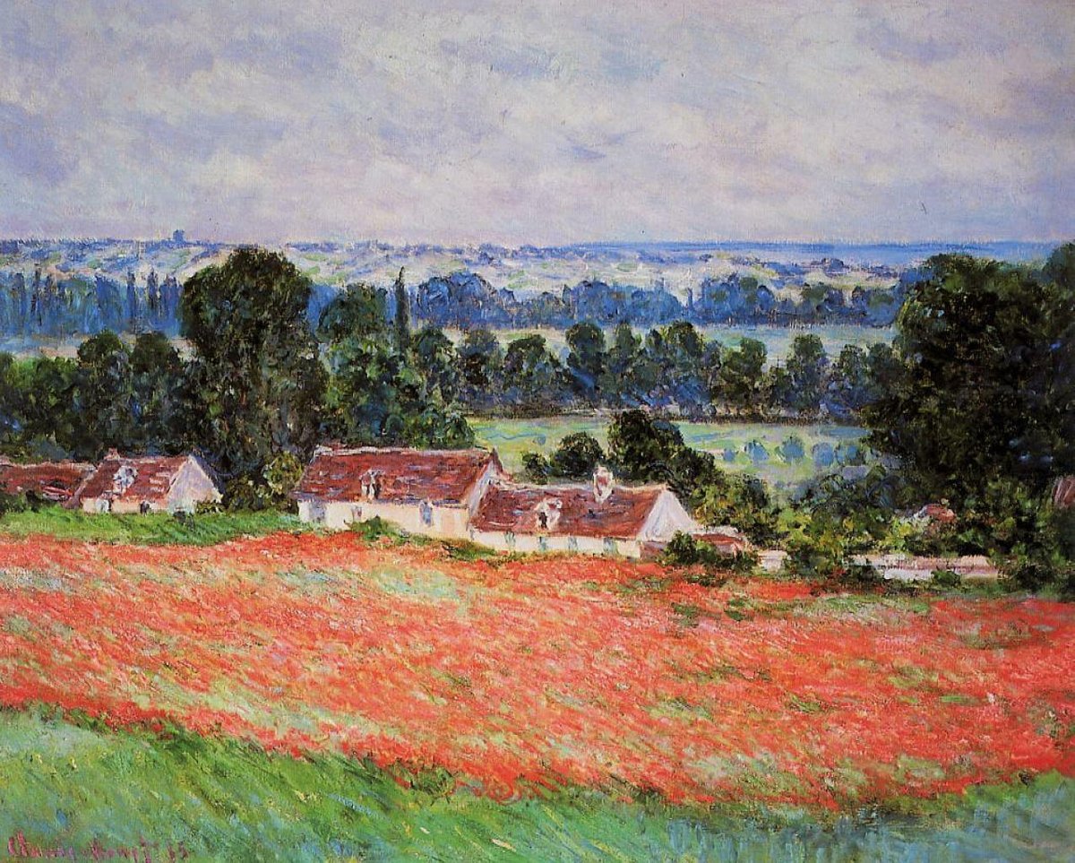 Poppy Field at Giverny, 1885
Get more Monet 🍒 linktr.ee/monet_artbot