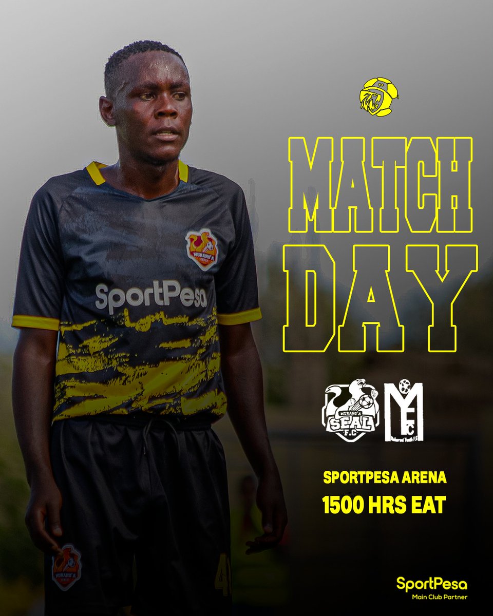 Kuna mtu ameona basi ya Muhoroni hapo Nairobi? It's Match Day....

⚽ | Murang'a SEAL 🆚 Muhoroni Youth FC 
🏆 | Kenyan Premier League
🏟️ | SportPesa Arena, Murang'a 
⏰ | 3pm
🎟 | Main Stand KES 200 / Ordinary KES 100

#MSealNaSportPesa || #ComeOnYouSeals
