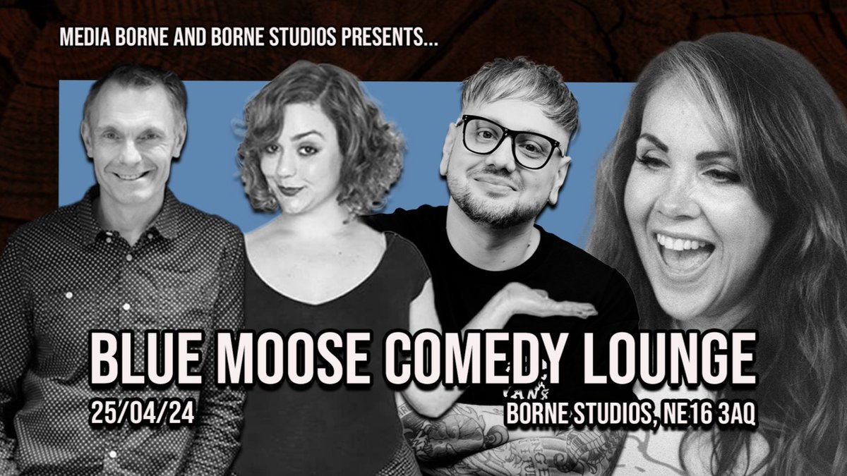 Fancy a night of comedy? Get down to Borne Studios om Swalwell bank next Thursday evening. It's going to be a good one!!

bornestudios.co.uk/events/blue-mo…