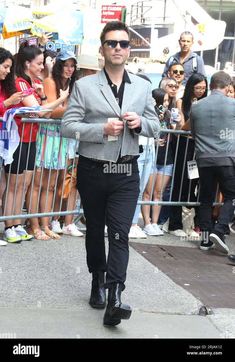 Missing this human so much… We love you @MarkusFeehily! ♥️ #TBT - Pictured in New York, when Westlife visited Good Morning America - August 21, 2023. ©️ Rw/Media Punch/Alamy Live News
