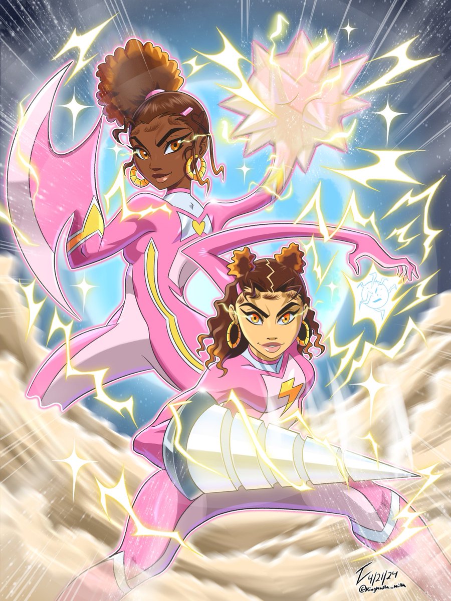 “We’re twins, of course we gon kick supervillain ass together!” - Dae’Janae & A’Janae Hernandez #Niiji #Americanindian #Kingmastamilla #Elasticpowers #Stretchypowers #Magicalgirl #Detroit

My characters are officially approved and protected by the US Copyright Office.