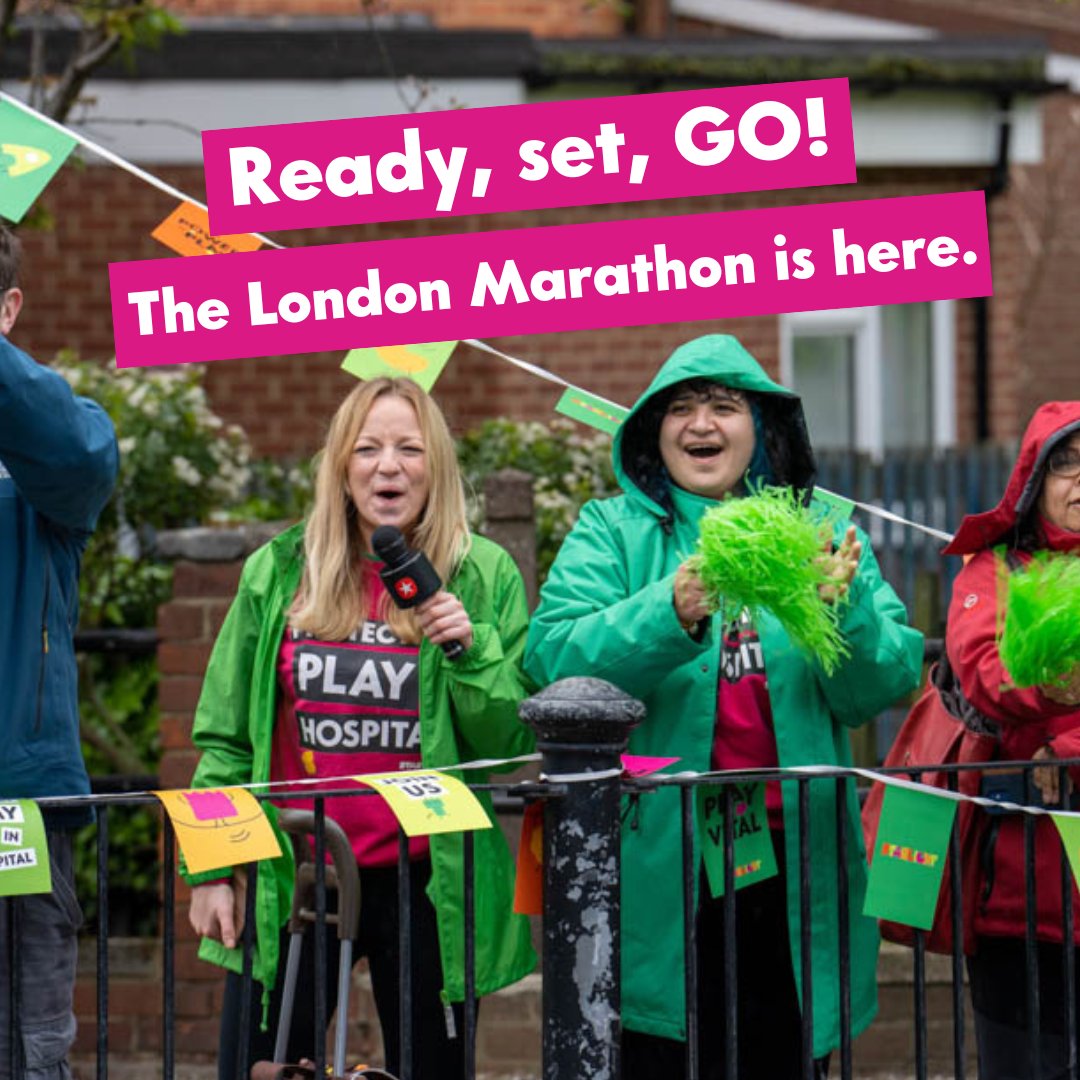 Ready, set, GO. 🏃🏃🏾‍♀️ The @LondonMarathon is officially on today + we're wishing #TeamStarlight the best of luck ahead of the challenge. Thank you for running for us + championing the power of play! We'll catch you later at the post-race reception at @rubenshotel. 🍏