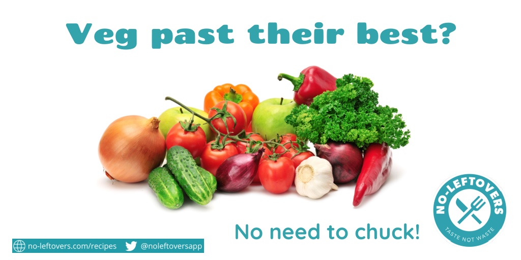 Veg past its best? Chop into chunks, add oil and seasoning, and roast in the oven. Then blend into a soup or have as a great healthy side to any meal. Head to no-leftovers.com/recipes for more tips. #noleftovers #tastenotwaste #zerowaste #noloftoversapp #reducefoodwaste #foodwaste
