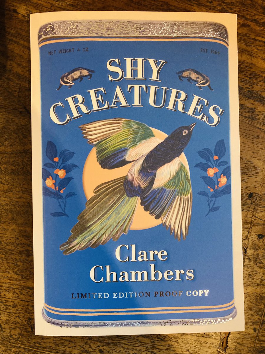 Started this last night and oh it is so good already. Of course it is - it’s @ClareDChambers. #SmallPleasures was a highlight of my 2022. #ShyCreatures is shaping up to be everything I hoped for and more. Thanks for the gorgeous proof, @wnbooks