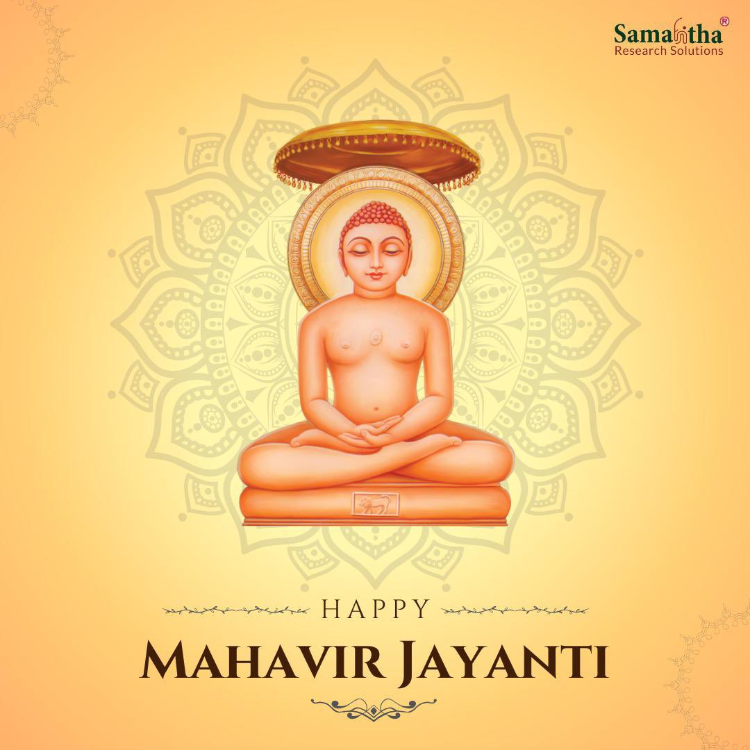 On this auspicious occasion of MahavirJayanti let’s pray for peace and harmony for all humankind!

#LiveandLetLive #positivity #samahitharesearchsolutions #Thirthankara #tranquility #festivalsofindia #onenation #manytradition #spreadlove #behealthy #besafe