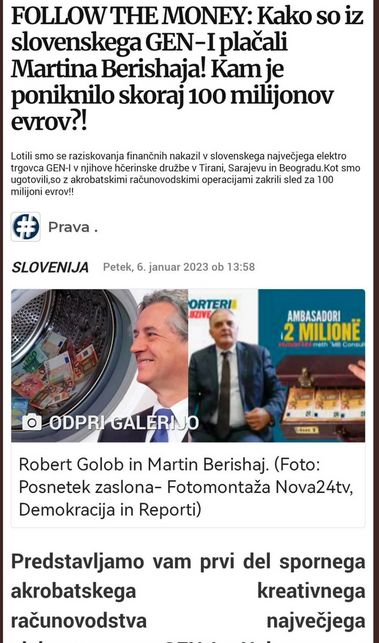 kobealojz's tweet photo. @policija_si , @vrhovno, @strankaSDS, @NovaSlovenija, @EuParlament,@strankalevica,@DrzavniSvet, @EU_Commission Kdaj bomo izvedeli kdo je nakazoval MILIJONE iz GEN-I na balkanske račune Robija Goloba ? Kako  ima lahko GEN-I Sarajevo z enim zaposlenim 357.519.151,- EUR prihodkov? https://t.co/ct9ZLhuJ6J