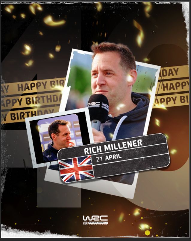 Wishing you a Happy Birthday @richmillener 🥳

#WRC I #MSPORTERS @MSportLtd