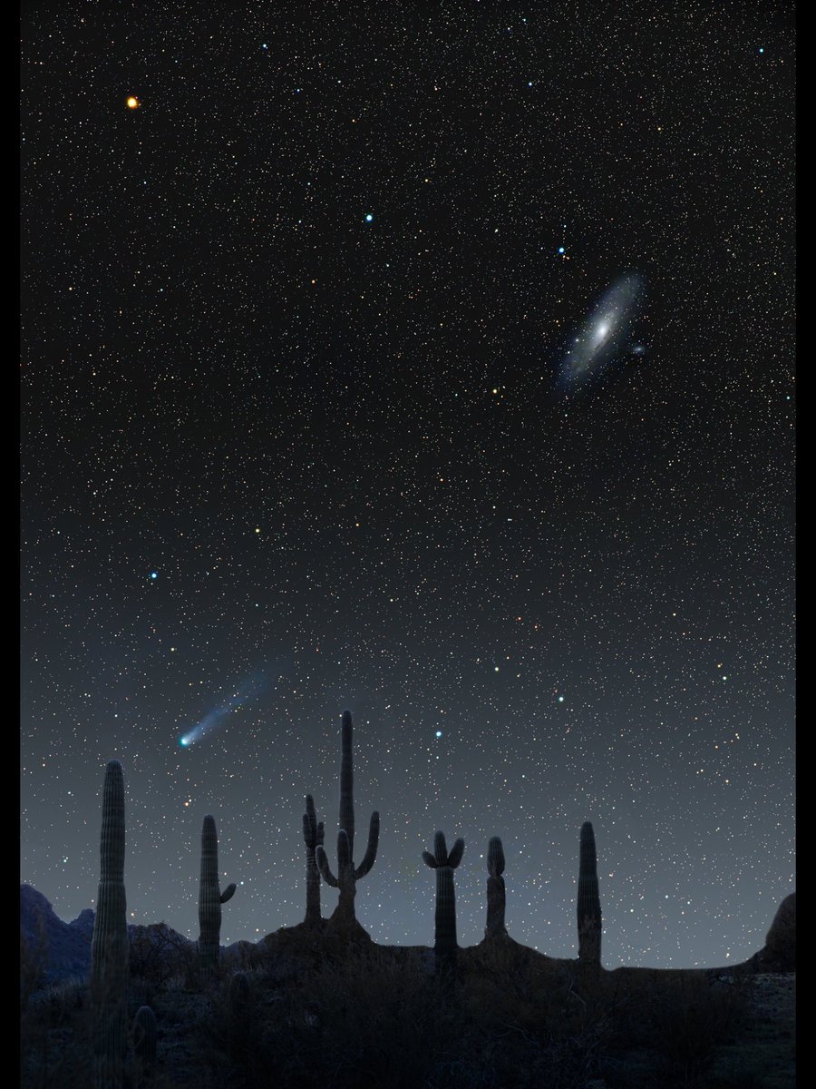 Comet 12P/ Pons-Brooks
 Near Lake Pleasant, Arizona 🇺🇸
📷 Greg  Meyer 👏🏻👏🏻👏🏻👏🏻🙏🙏🙏🙏