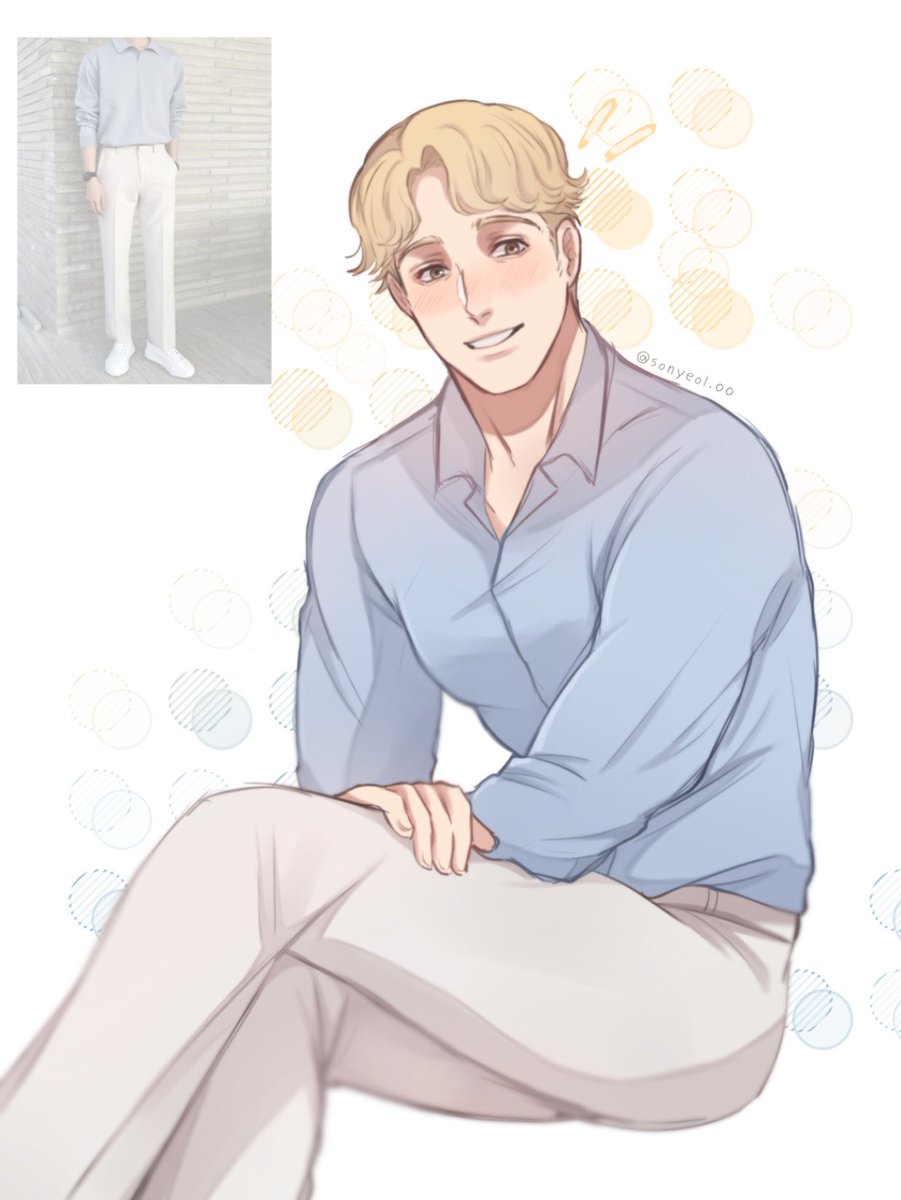 #進撃の巨人 #attackontitan
#ニコロ

The light blue shirt and white pants go well together ! !  ✨