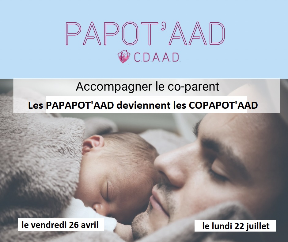 assoCDAAD's tweet photo. Vendredi 26 avril à 20h en visio un temps d'échange entre co-parents concernés par l'AAD, l'ayant vécu, en cours ou en projet ! Inscriptions : https://t.co/WkIh64EuRS https://t.co/HUECH2vTE1