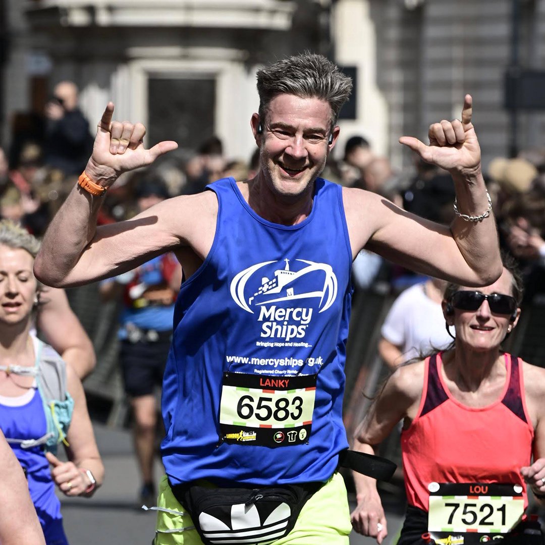 🌟 Wishing Ian Clark the best of luck as he takes on the London Marathon for Mercy Ships! 🏃‍♂️ We're all behind you, Ian! You've got this! 💪 #LondonMarathon #MercyShips 🚢