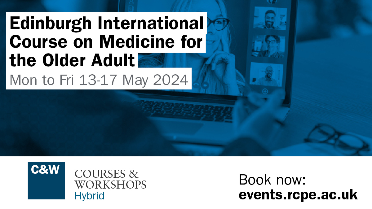 At our Course in Medicine of the Older Adult talks include: ➡️Care home medicine - Professor Adam Gordon ➡️Hospital at home - Dr Claire Steel ➡️ Intermediate care and rehabilitation - Prof Anne Hendry More info here: tinyurl.com/yrr6wve3 #rcpeOlder2024