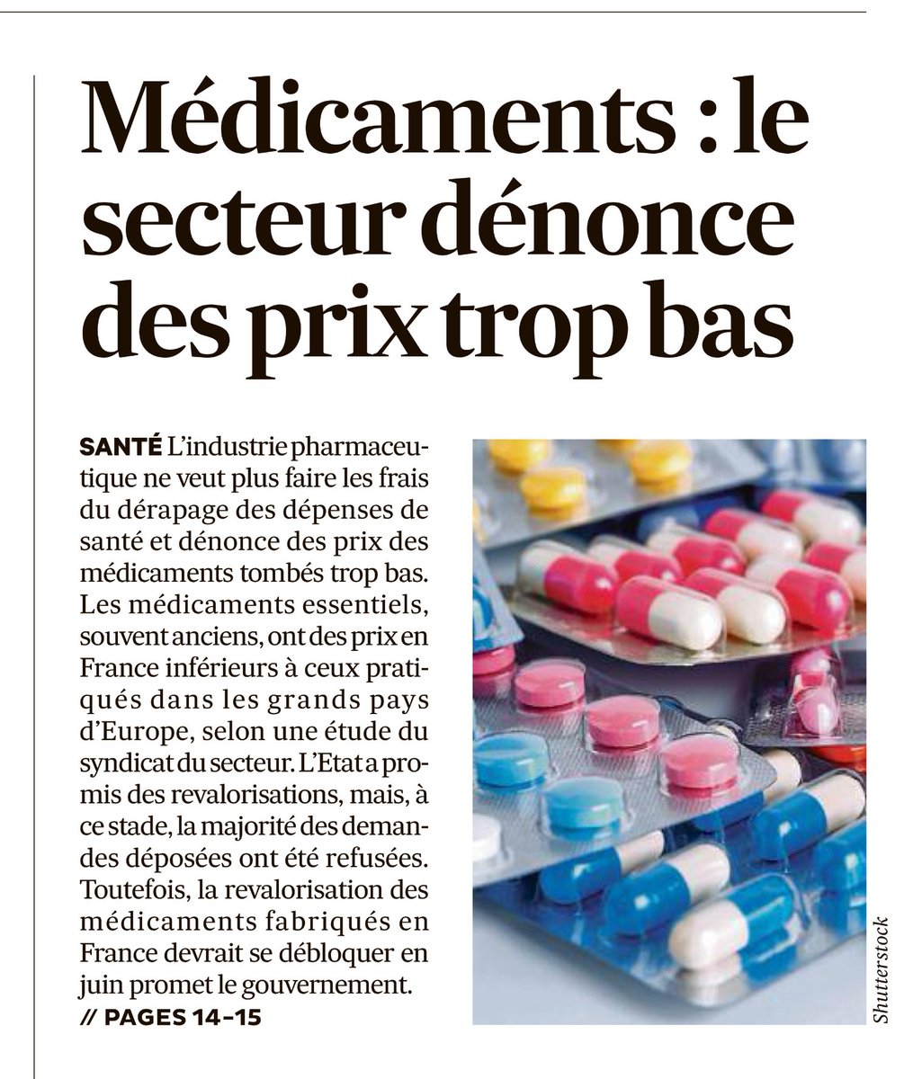 Les interventions des pouvoirs publics sur les prix dézingue les industries les unes après les autres : ça a été EDF c’est maintenant les médicaments. L’État devrait s’occuper de baisser ses coûts et ses impôts ça redonnera du pouvoir d’achat