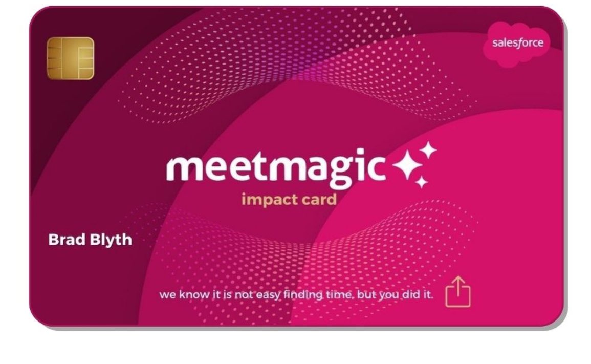 On June 11th a new way for thousands of executives and tech leaders to give to charity through the worlds first 'Impact Card' will arrive. We know its not easy finding time, but you did it 8/10 leaders prefer meetings with meetmagic.org