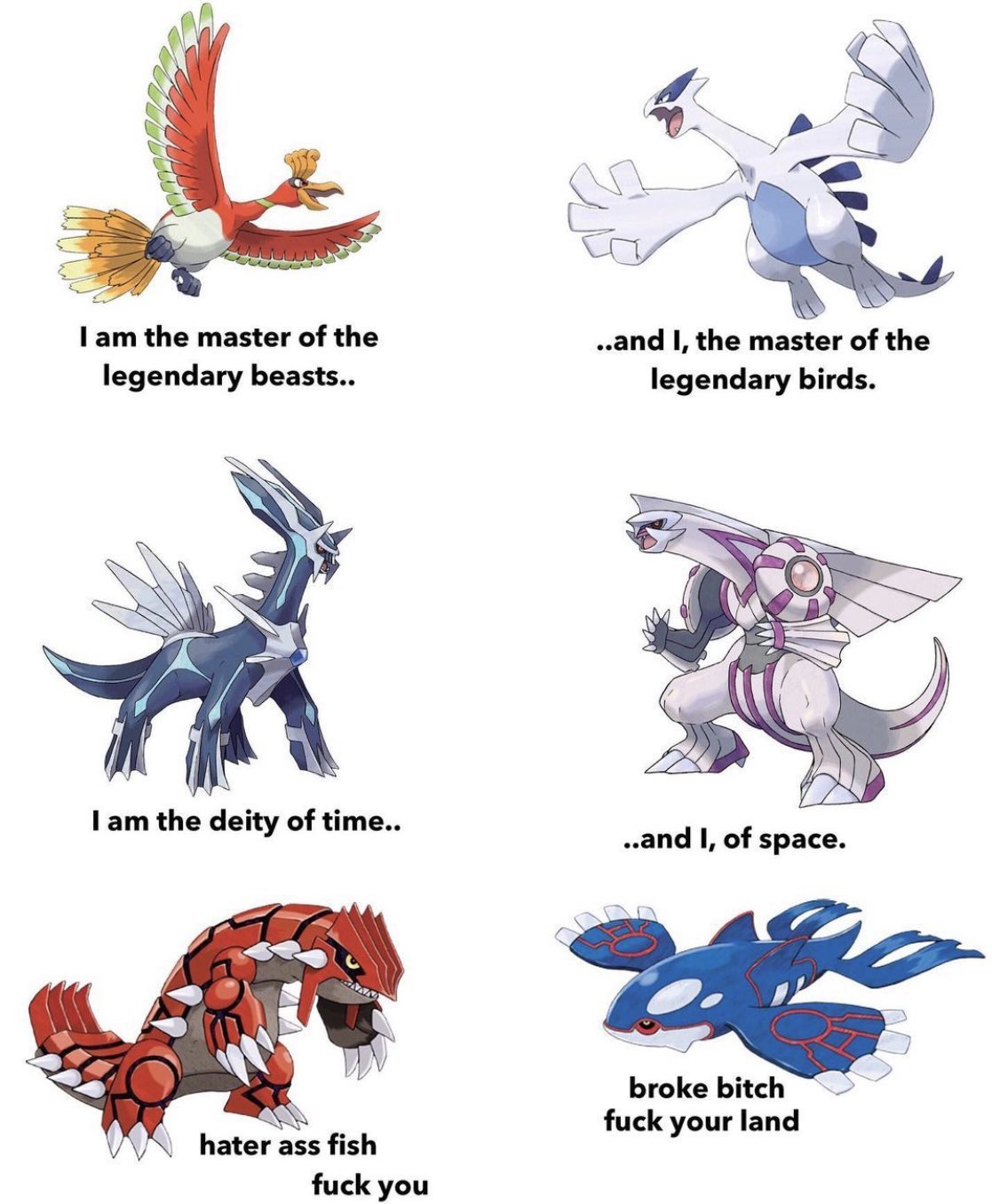 ▴Josh▴ on X: “Groudon and Kyogre’s beef will always be funny to 