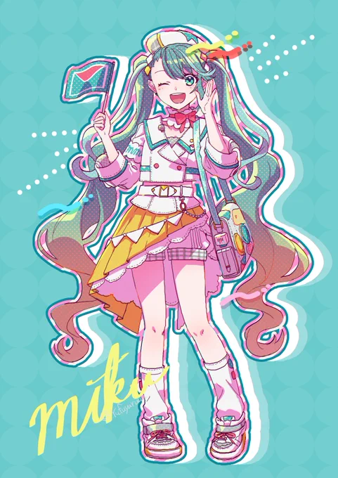 マジミラ現地初参戦記念絵～!楽しみ!!#初音ミク #マジカルミライ2024 