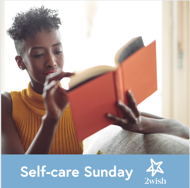 Looking for an escape this #selfcaresunday 💙🌟 Why not dive into a good book and transport yourself into the world of words? #2wishtoptips #2wishsupport