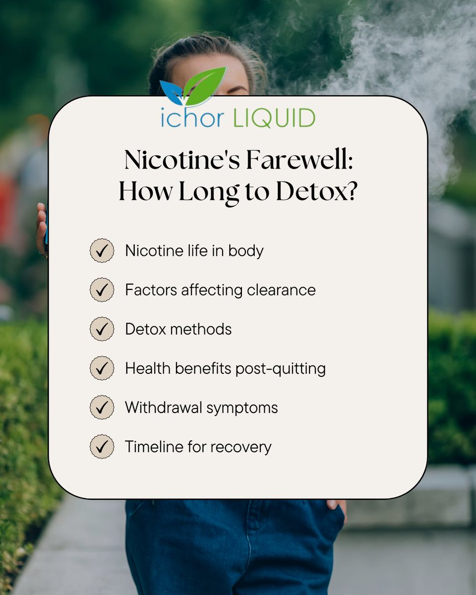 Discover how long nicotine stays in your system for a cleaner body: i.mtr.cool/veezruwgof #NicotineDetox #IsleofMan #IOMVaping