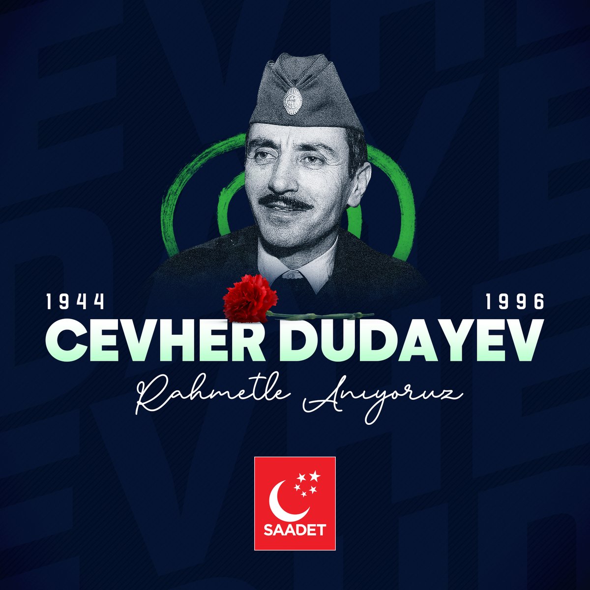 Çeçenistan’ın bağımsızlık mücadelesinin öncü generali Cevher Dudayev’i şehadetinin yıl dönümünde rahmetle anıyoruz.
