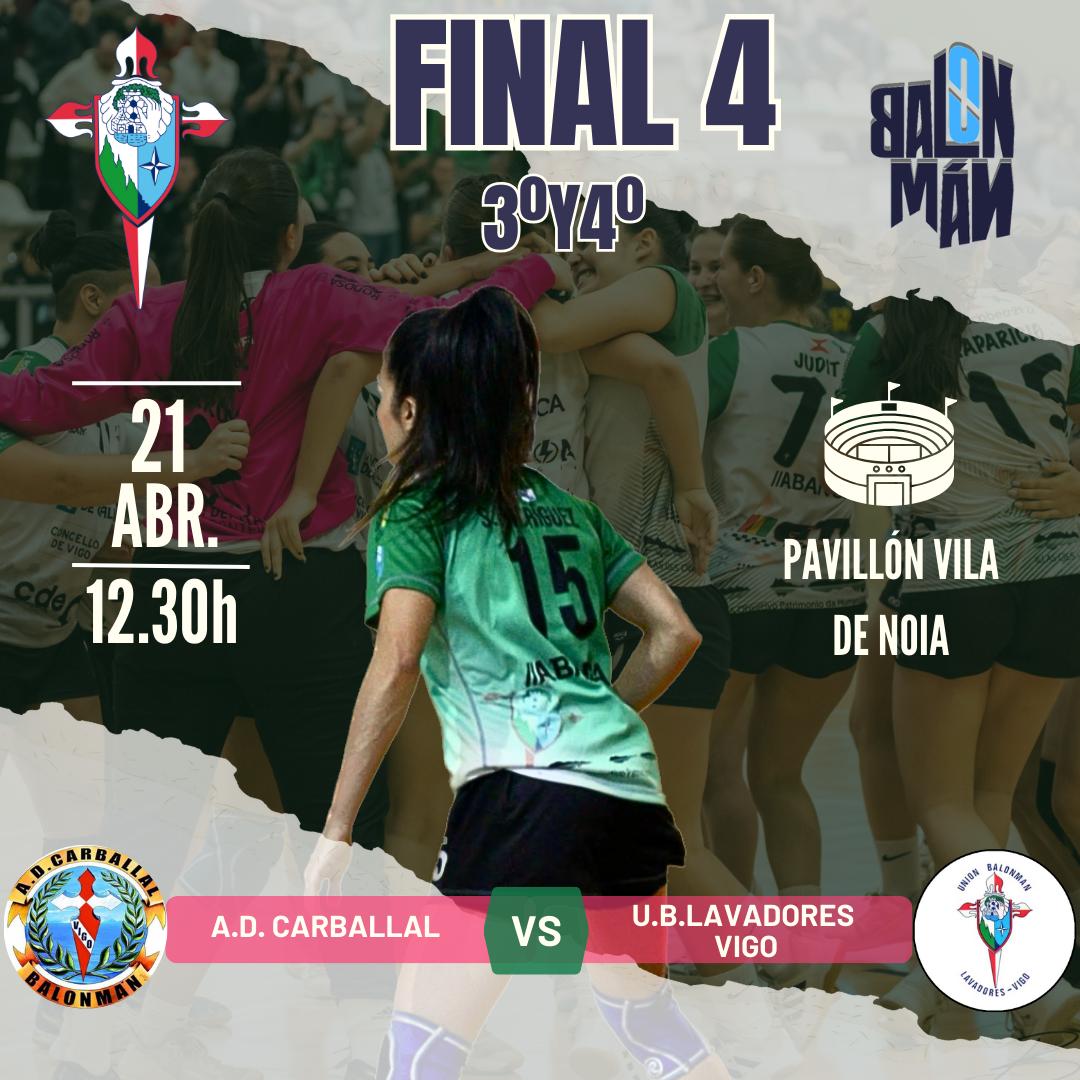 No pudo ser. Nuestro equipo feminino de Primera Autonómica cayó ayer por la mínima ante el anfitrión y hoy se enfrenta al reto de reponerse para jugar por el tercer puesto de esta Final4.

Ánimo y mucha fuerza, chicas!!!

#letsgolavadores #fgbalonman #ABANCA #NON #grupocdec #GEFF