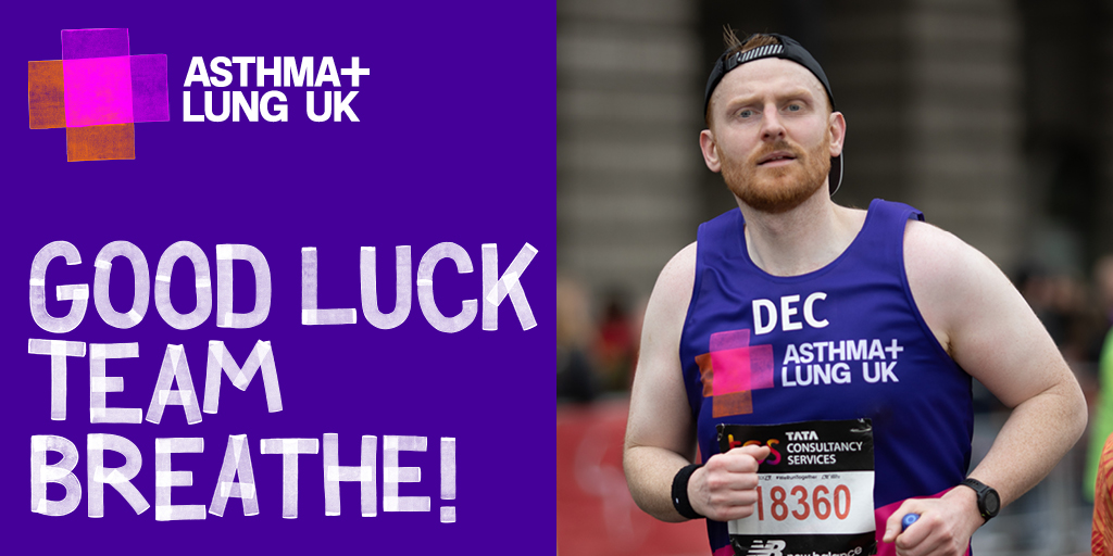 Join us in cheering on over 550 of our phenomenal #TeamBreathe runners as they take on the @LondonMarathon today 🎽🙌 Together, they've raised over an astounding £900,000 so far! We're looking forward to cheering you on every step of the way. Good luck Team Breathe! 🏅🎉