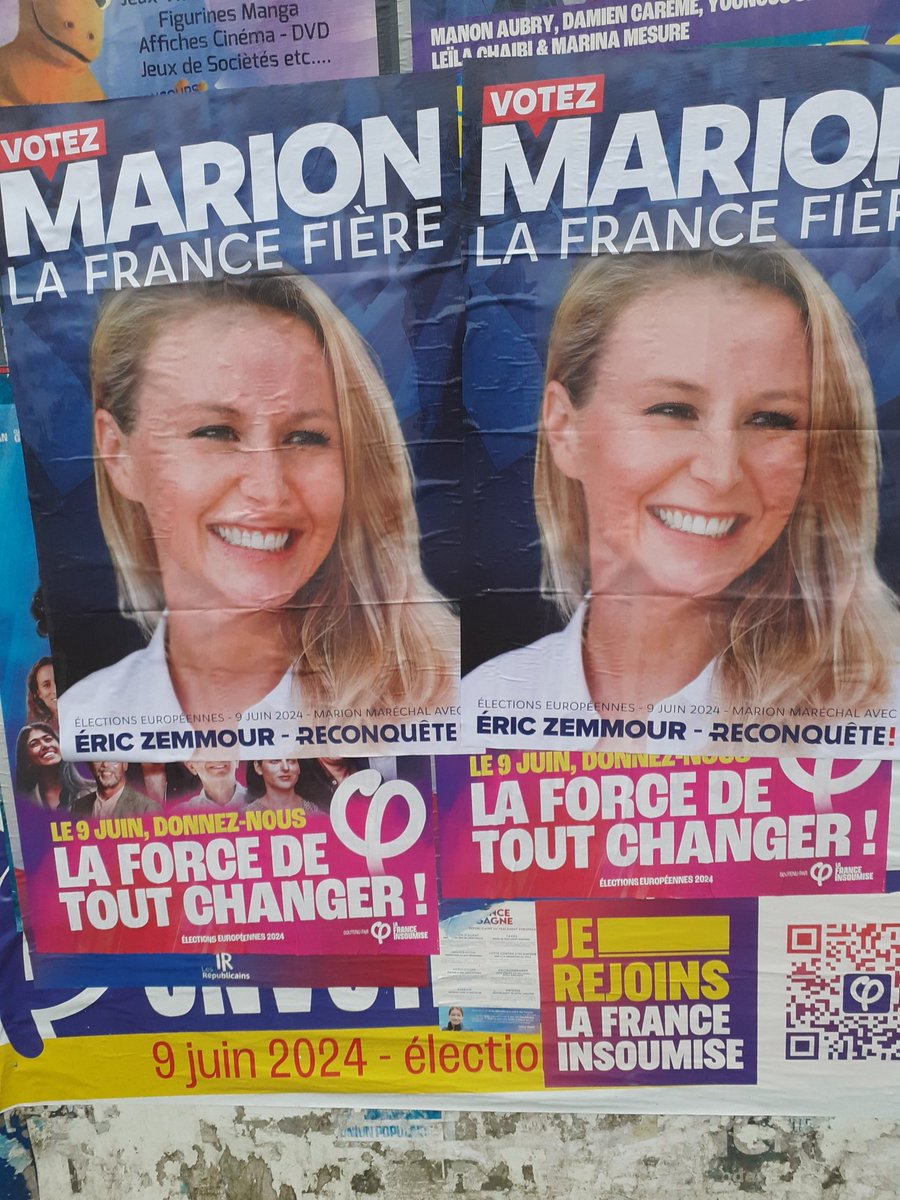 En action du côté de la vallée de Thann! Le sourire de @MarionMarechal surpasse les intempéries. 😃 Pour #LaFranceFiere le 9 juin #VotezMarion ! 🇨🇵🇨🇵 #Reconquete