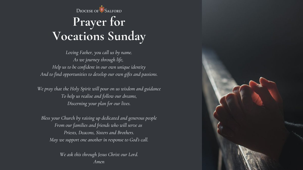 As we celebrate Vocations Sunday (or Good Shepherd Sunday) today, we invite you join us as we pray for all vocations in our diocese. #vocationssunday #goodshepherdsunday #vocations